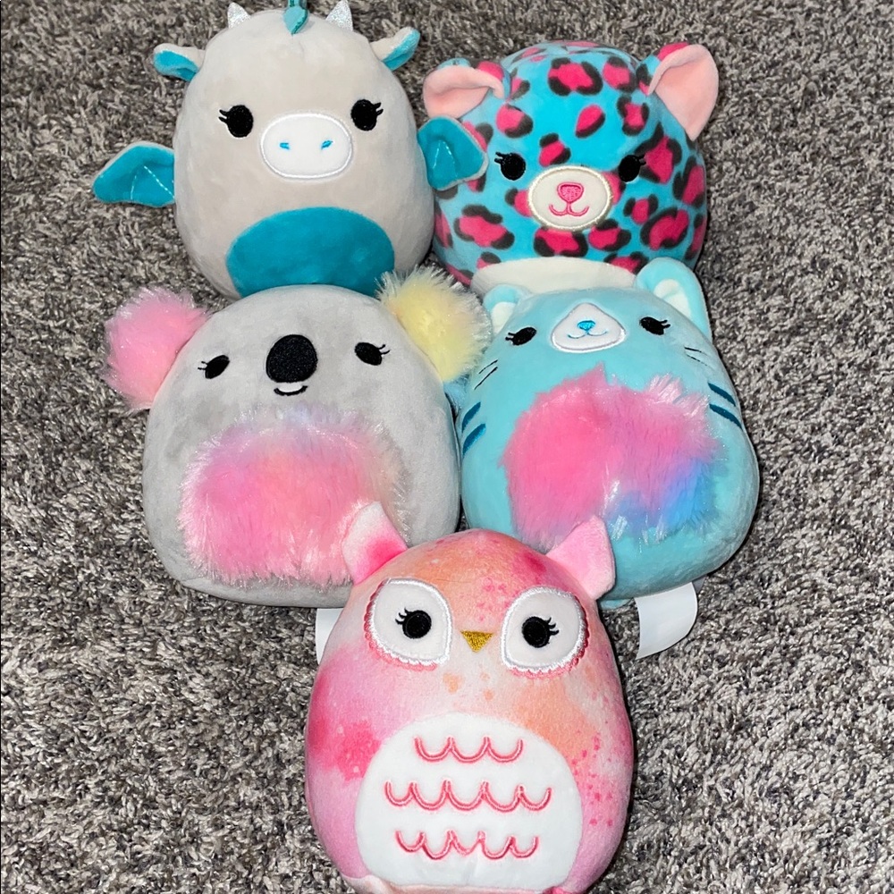 Set of 5 Mini Squishmallows